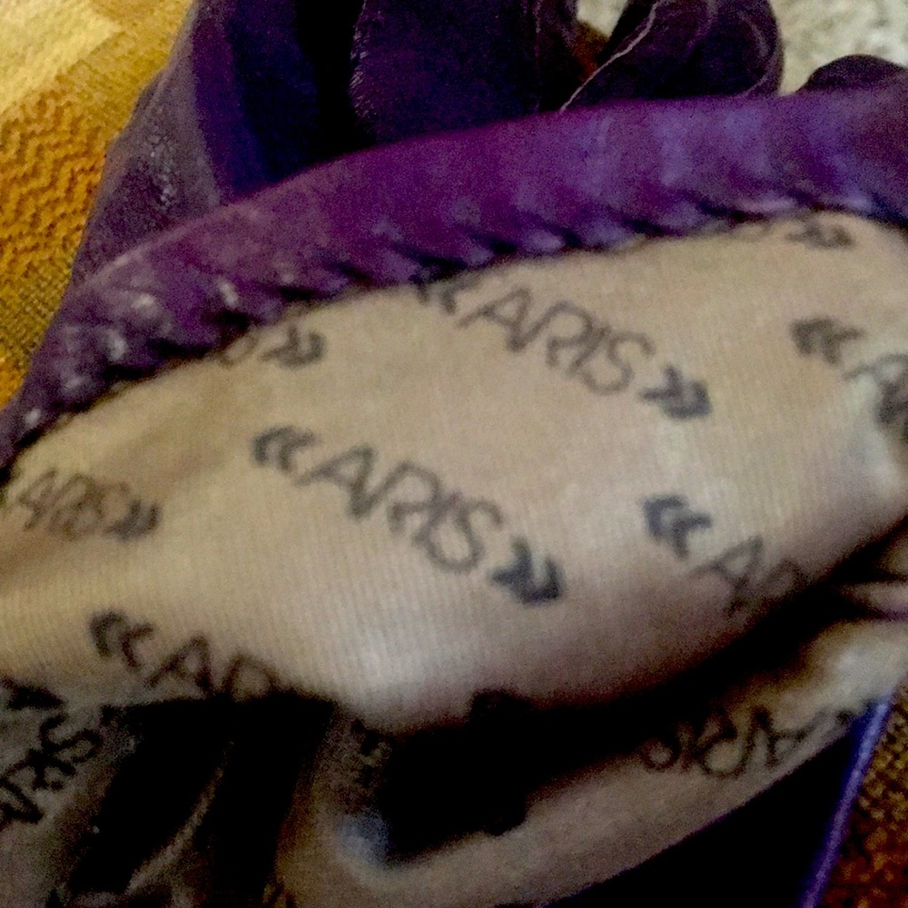 Beautiful Leather purple gloves